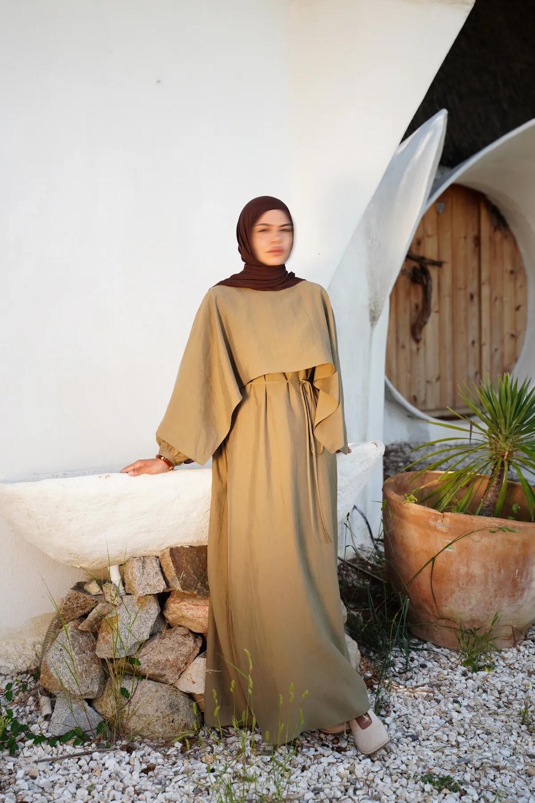 Jurk met cape
