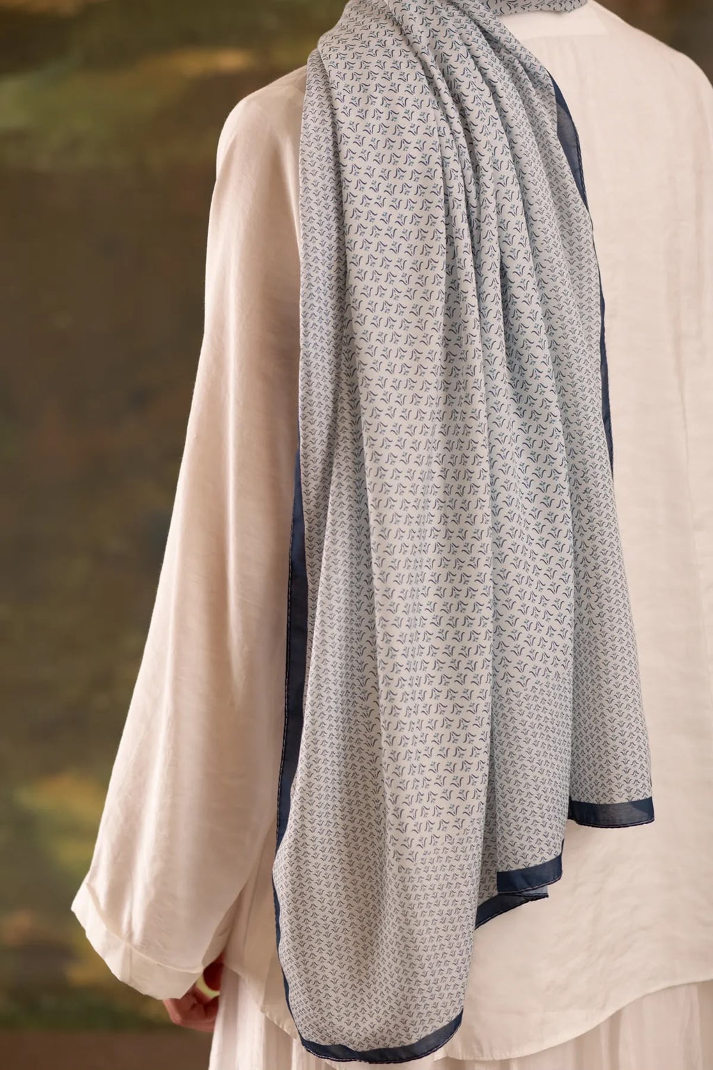 Druppel blue sjaal