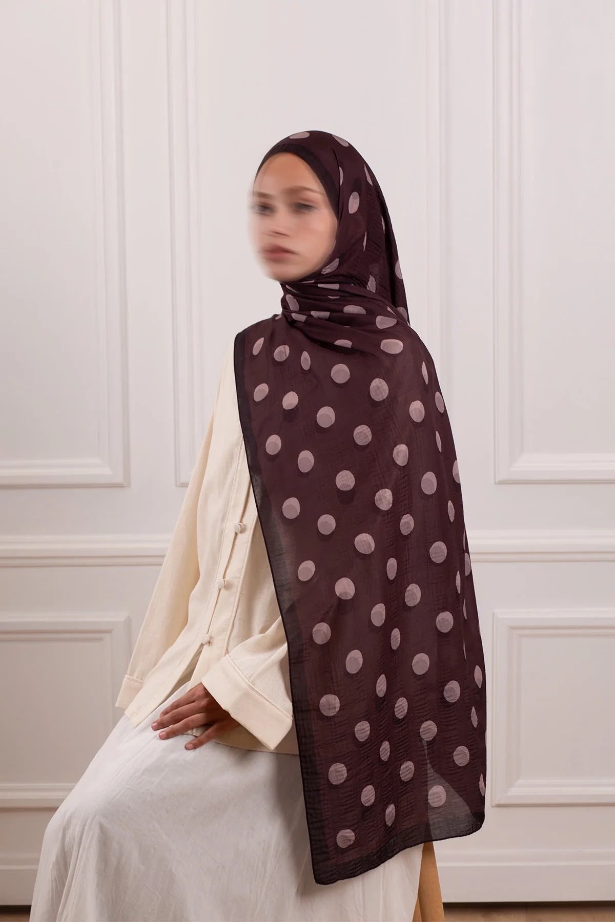 Stip brown sjaal