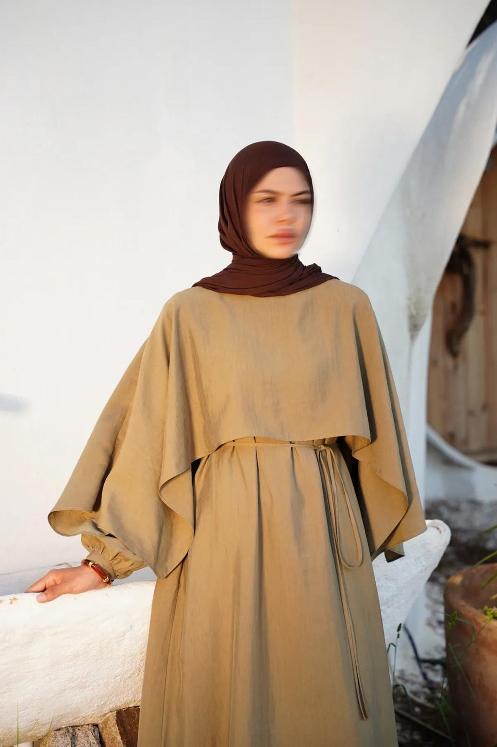 Jurk met cape