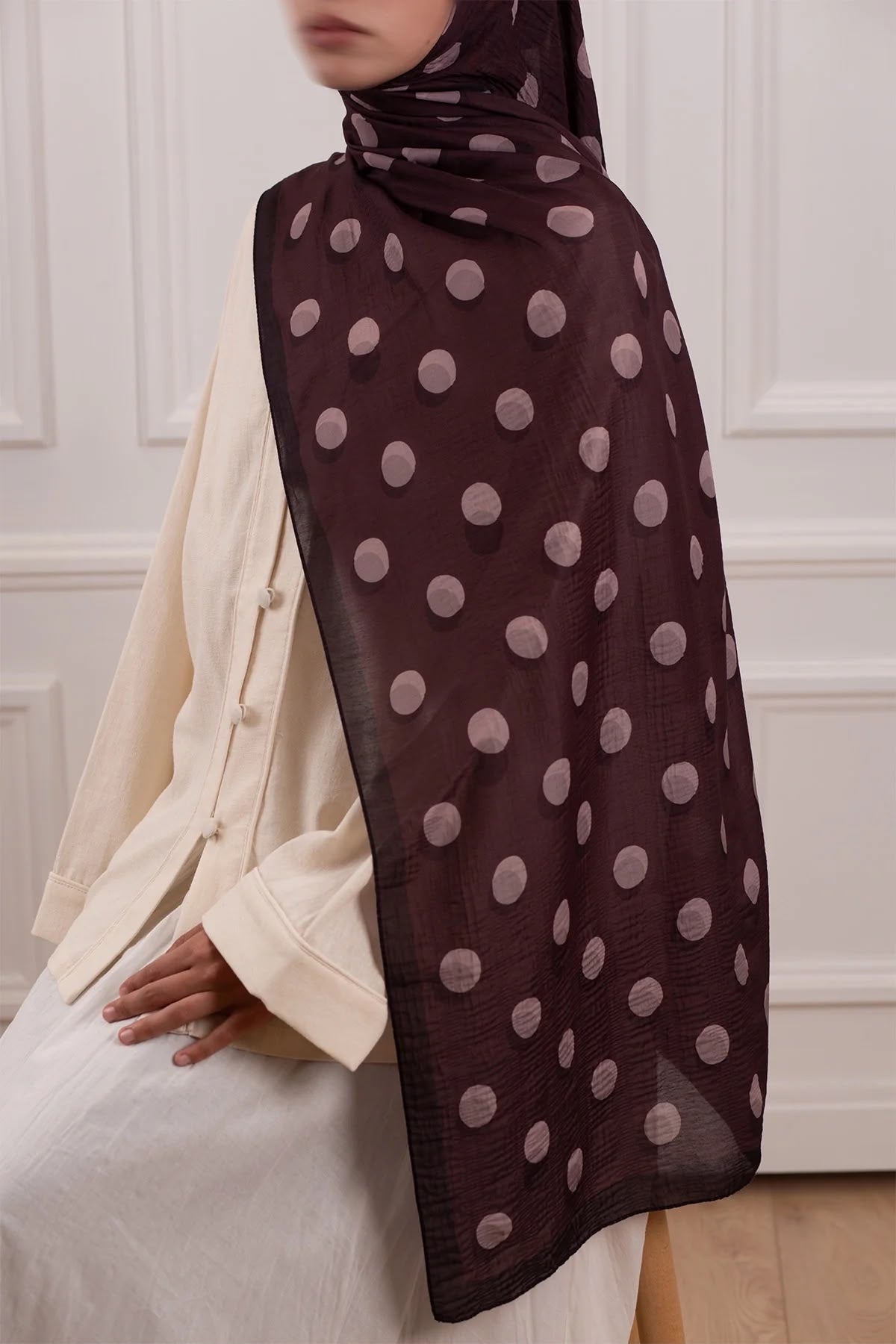 Stip brown sjaal