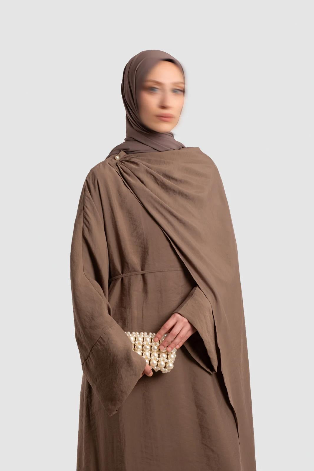Abaya met losse cape