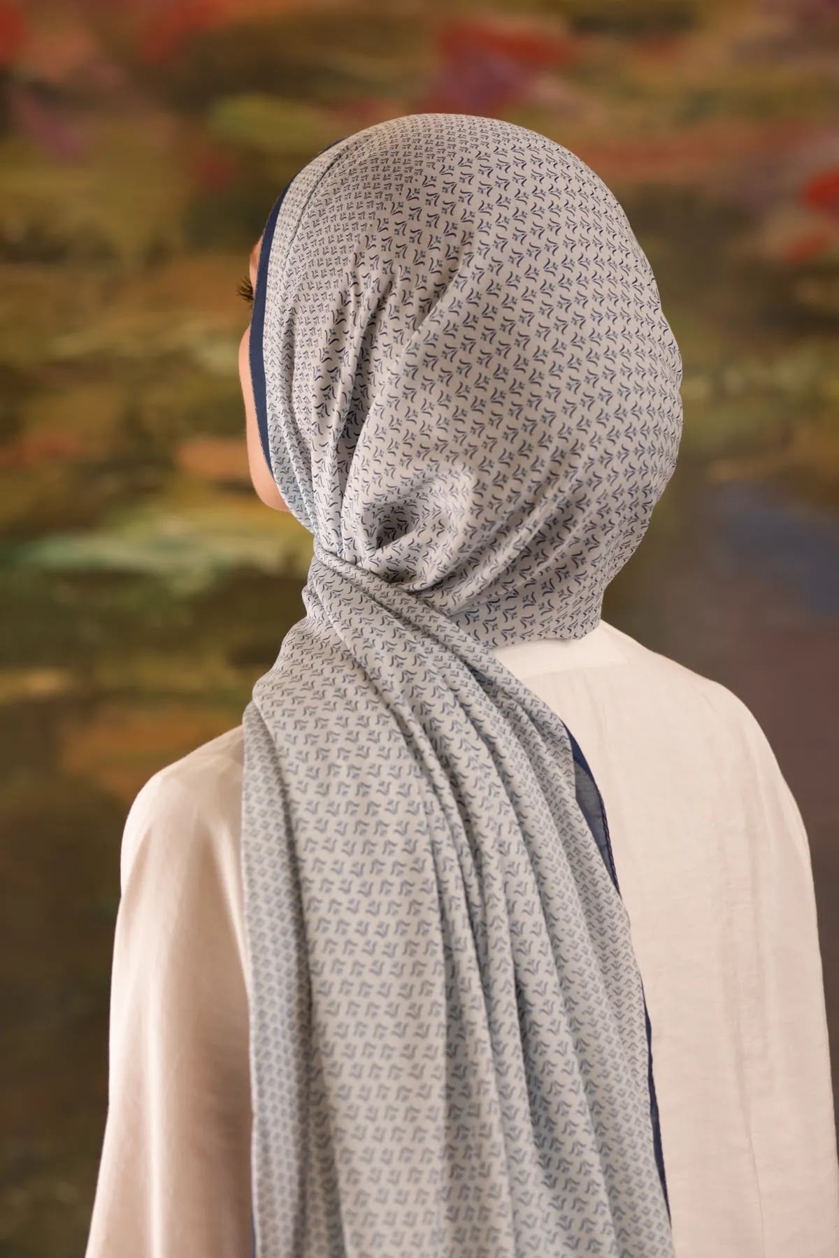 Druppel blue sjaal