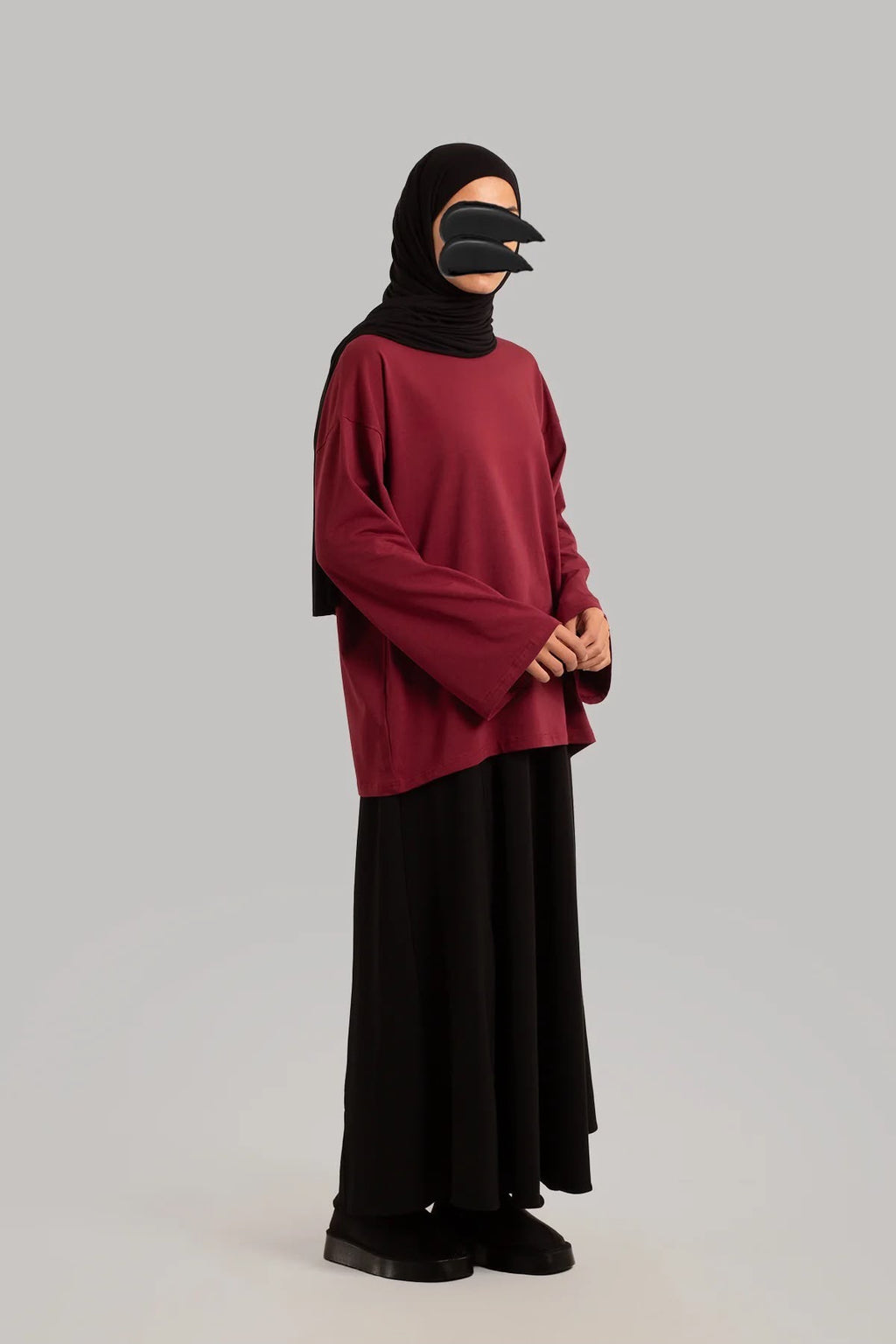 Basic T-shirt met lange mouwen