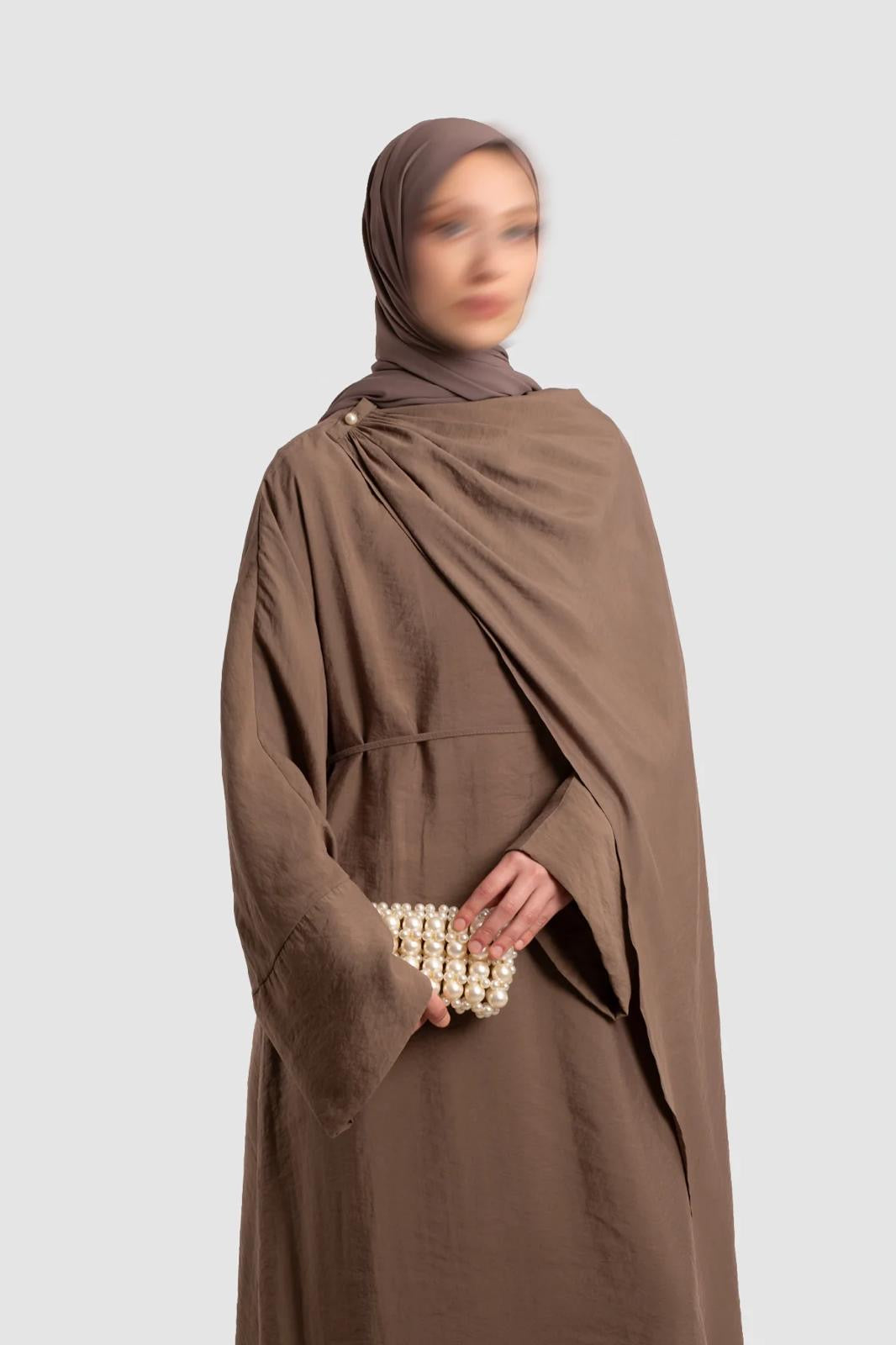 Abaya met losse cape