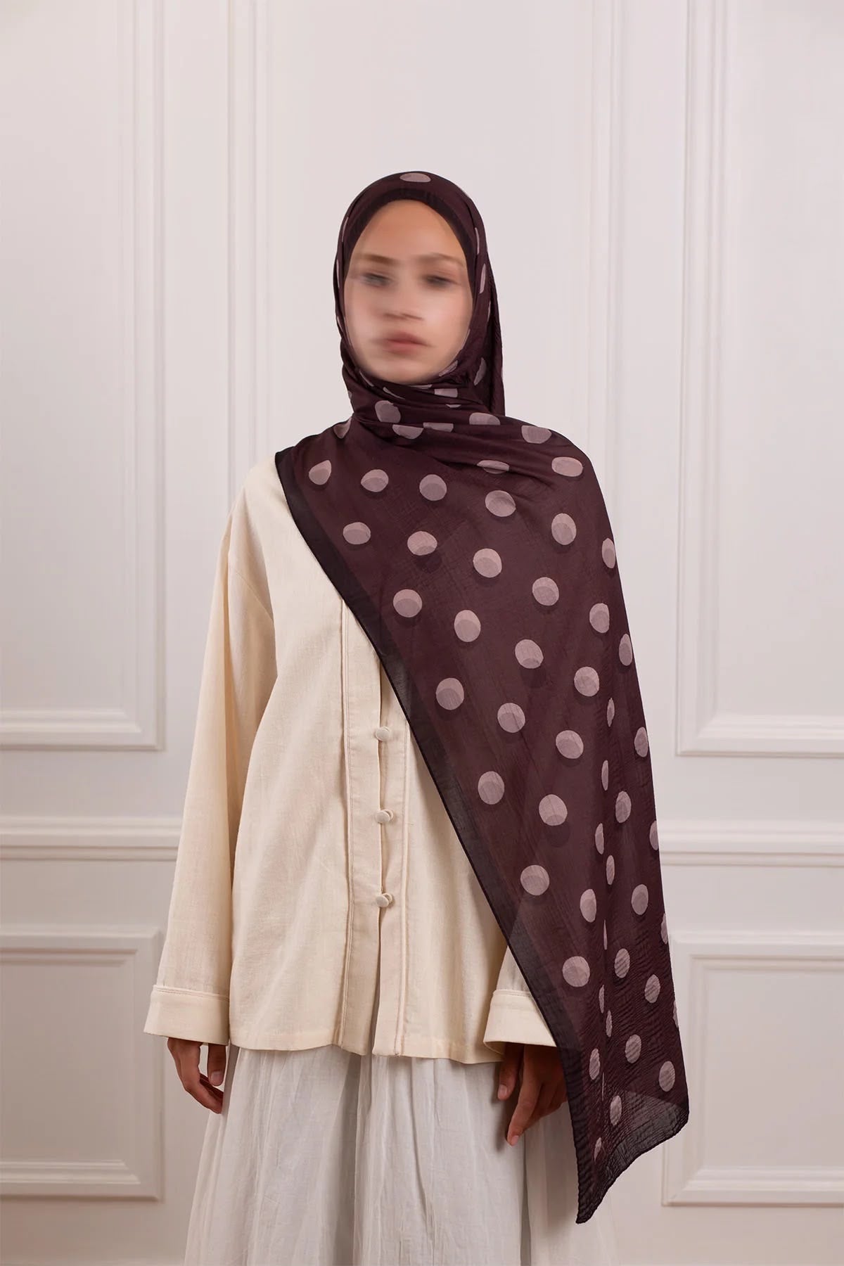 Stip brown sjaal