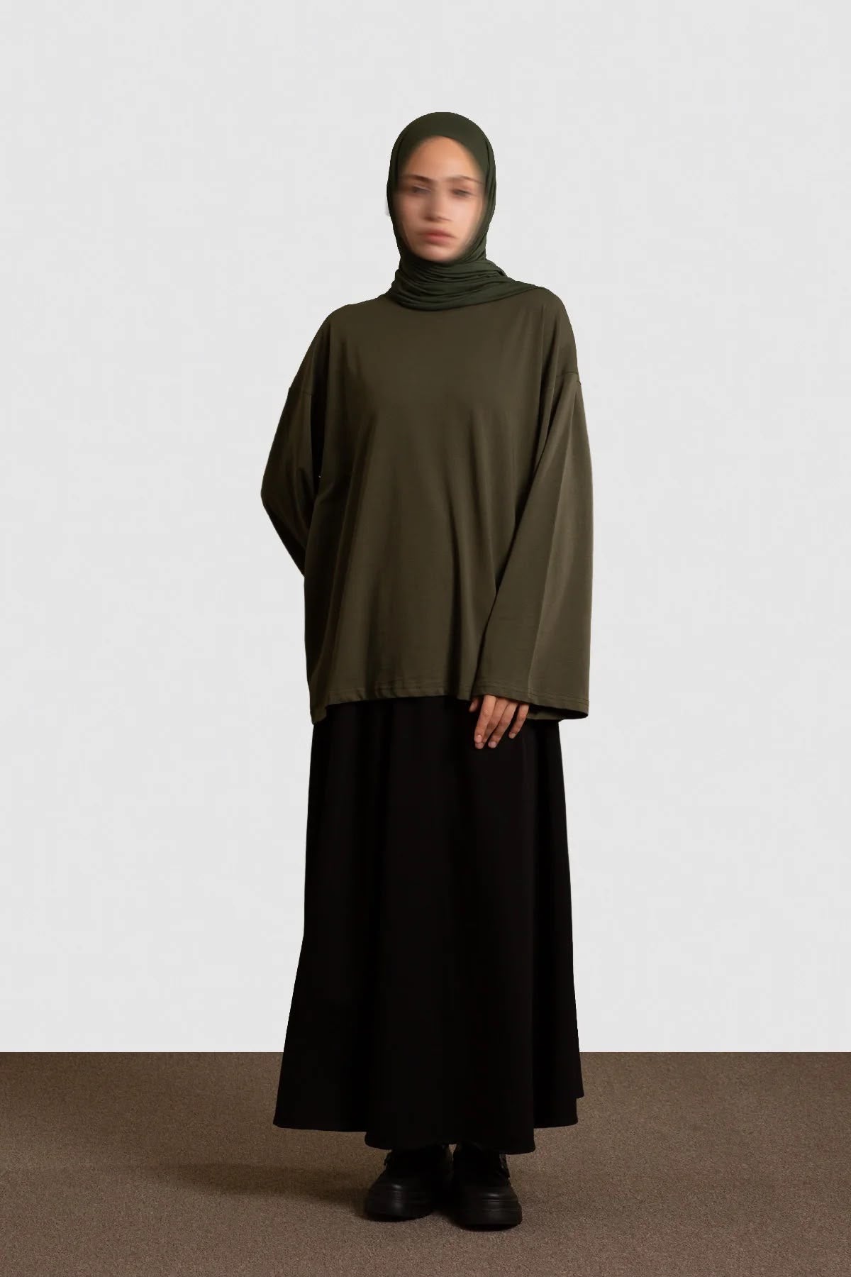 Basic T-shirt met lange mouwen